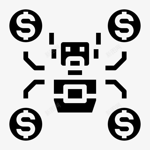 金融fintech26填充图标svg_新图网 https://ixintu.com fintech 填充 金融