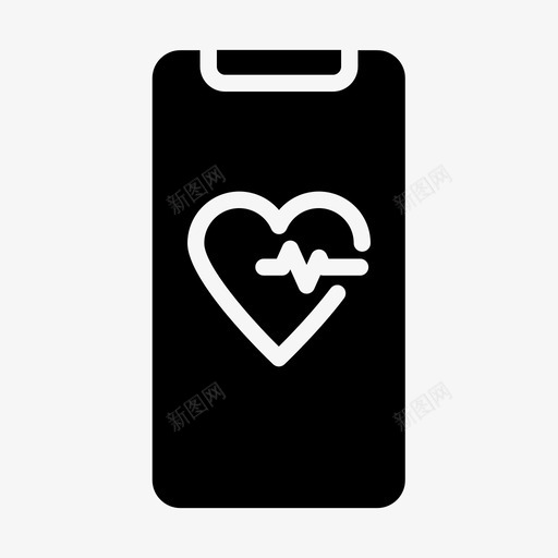健康应用程序有氧运动健身图标svg_新图网 https://ixintu.com 健康 健身 健身房 应用程序 有氧运动