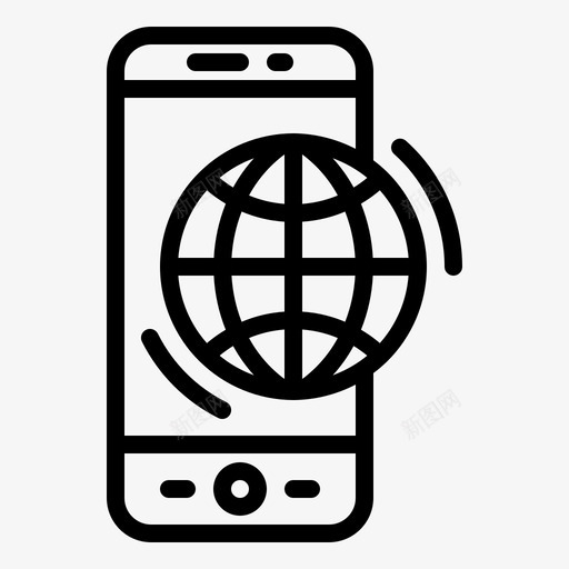 移动网站互联网在线图标svg_新图网 https://ixintu.com 互联网 在线 手机 智能 电话 移动 移动网 网站