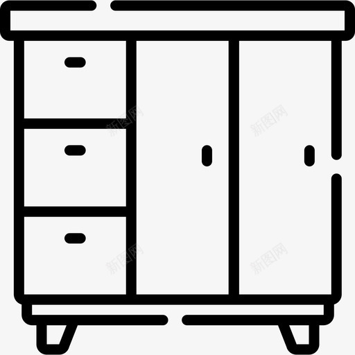 衣柜酒店服务49直线式图标svg_新图网 https://ixintu.com 服务 直线式 衣柜 酒店 酒店服