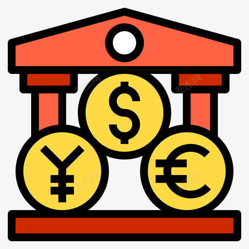 货币金融185线颜色图标svg_新图网 https://ixintu.com 货币 金融 颜色