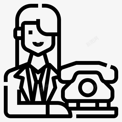 接待员职业化身2直系图标svg_新图网 https://ixintu.com 化身 接待员 直系 职业 职业化