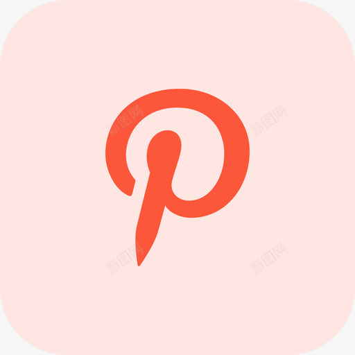 Pinterest社交标志tritone图标svg_新图网 https://ixintu.com Pinterest tritone 标志 社交
