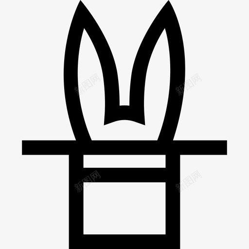 魔术帽童话21直线图标svg_新图网 https://ixintu.com 直线 童话 魔术