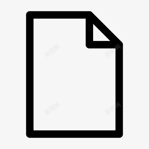 页面文档空白图标svg_新图网 https://ixintu.com 带圆 打印 文件 文档 直线 空白 页面
