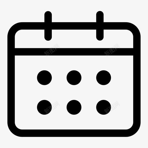 日历未选中svg_新图网 https://ixintu.com 日历未选中