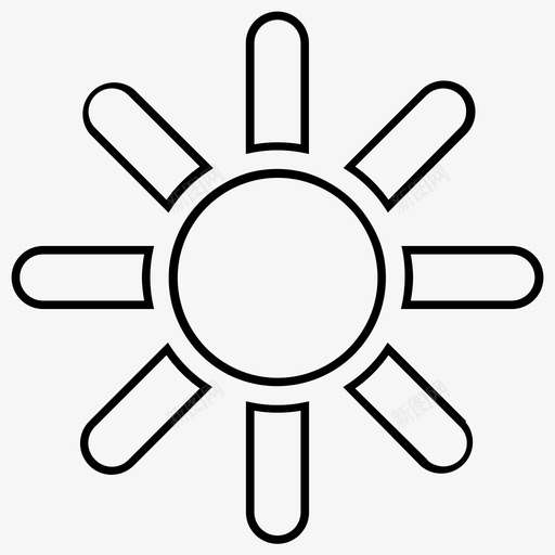 阳光园艺天气图标svg_新图网 https://ixintu.com 园艺 天气 阳光