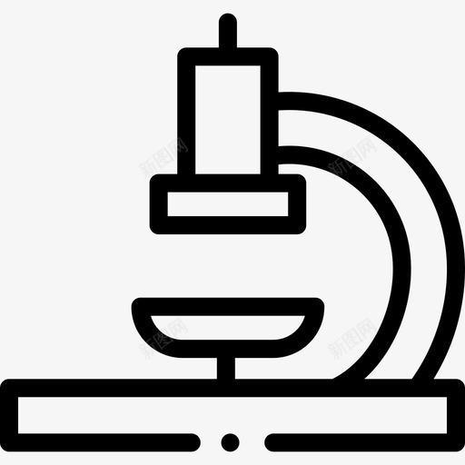 显微镜生物学18线性图标svg_新图网 https://ixintu.com 显微镜 生物学 线性