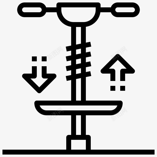 PogoStick运输169线性图标svg_新图网 https://ixintu.com Pogo Stick 线性 运输