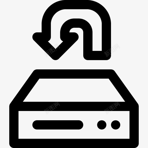 格式化磁盘箭头驱动器图标svg_新图网 https://ixintu.com 启动 格式化 硬盘 磁盘 箭头 重新 驱动器