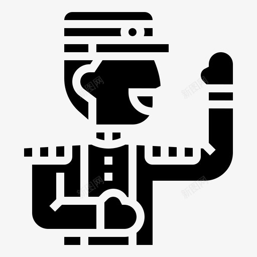 服务员职业男性2铭文图标svg_新图网 https://ixintu.com 服务员 男性 职业 铭文