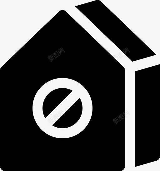 住宅街区受限图标svg_新图网 https://ixintu.com 不可 住宅 住所 受限 可用 填写 街区