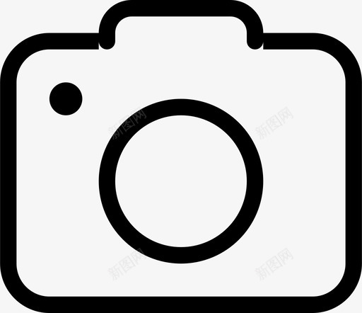 照相机绘图线条图标svg_新图网 https://ixintu.com 图标 常用 照片 照相机 简单 线条 绘图