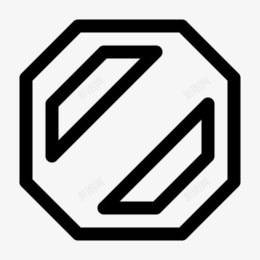 取消拒绝错误图标svg_新图网 https://ixintu.com 取消 带圆 拒绝 直线 禁止 错误