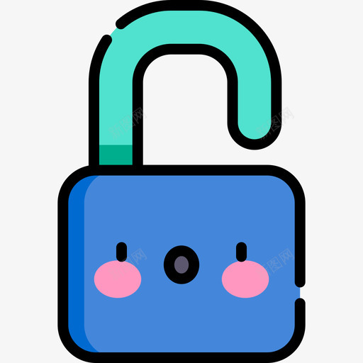 挂锁ui53线性颜色图标svg_新图网 https://ixintu.com ui 挂锁 线性 颜色