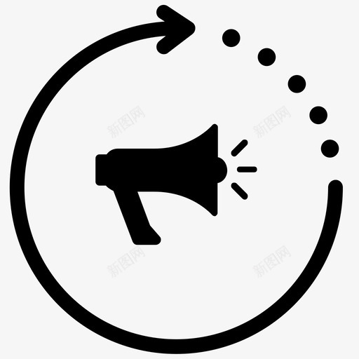 营销广告发布图标svg_新图网 https://ixintu.com 发布 基础知识 广告 研讨会 策略 网络 营销