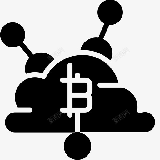 数字货币比特币2填充图标svg_新图网 https://ixintu.com 填充 数字 比特 货币