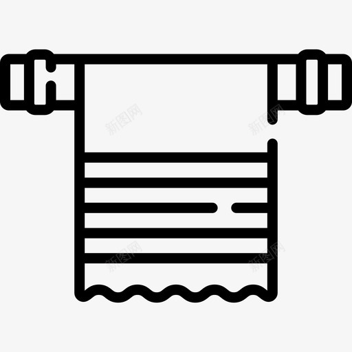 毛巾酒店服务49直线图标svg_新图网 https://ixintu.com 服务 毛巾 直线 酒店 酒店服