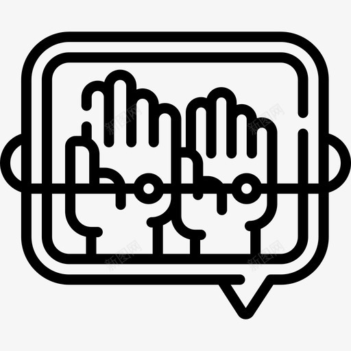 语音泡沫在线学习59线性图标svg_新图网 https://ixintu.com 在线学习 泡沫 线性 语音