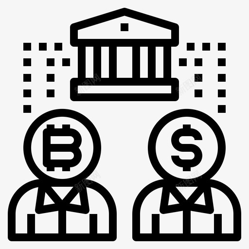 银行业fintech29线性图标svg_新图网 https://ixintu.com fintech 线性 银行业