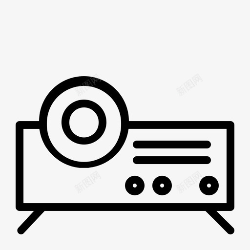 校园音乐多媒体展示图标svg_新图网 https://ixintu.com 多媒体 展示 校园 音乐