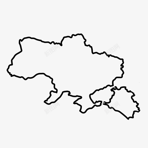 乌克兰地图克里米亚欧洲图标svg_新图网 https://ixintu.com 乌克兰 克里 地图 欧洲 米亚 轮廓