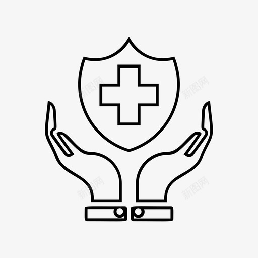 医疗保健健康保险医院图标svg_新图网 https://ixintu.com 健康保险 医疗保健 医疗保险 医院