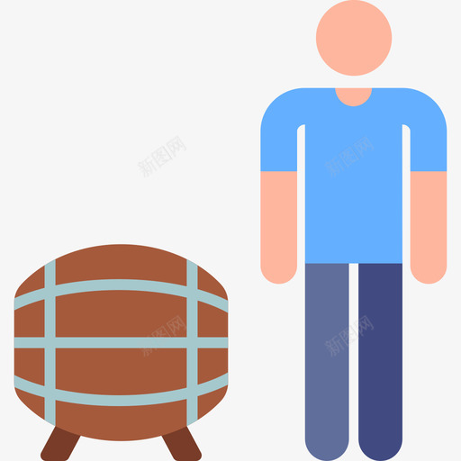 伙计啤酒节45彩色图标svg_新图网 https://ixintu.com 伙计 啤酒节 彩色