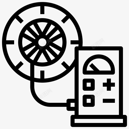 轮胎气压汽车维修47线性图标svg_新图网 https://ixintu.com 气压 汽车维修 线性 轮胎