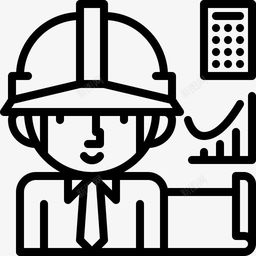 工程师建筑167直线图标svg_新图网 https://ixintu.com 工程师 建筑 直线
