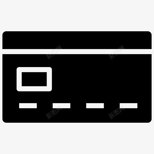信用卡借记卡在线图标svg_新图网 https://ixintu.com 信用卡 借记卡 在线 填充 支付 电子商务 购物 黑色