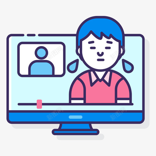 反应视频直播2线性颜色图标svg_新图网 https://ixintu.com 反应 直播 线性 视频 颜色