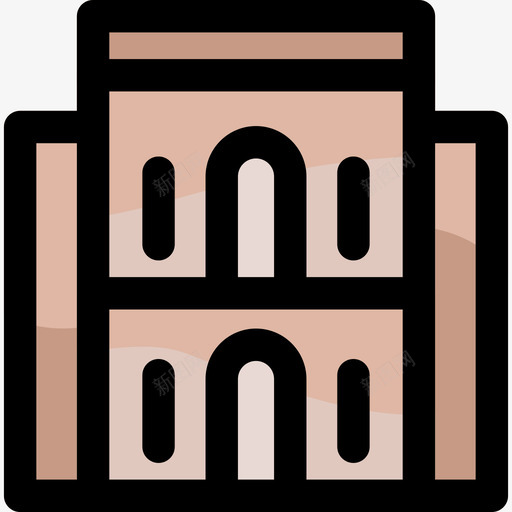 建筑嘉年华78线性颜色图标svg_新图网 https://ixintu.com 嘉年华 建筑 线性 颜色
