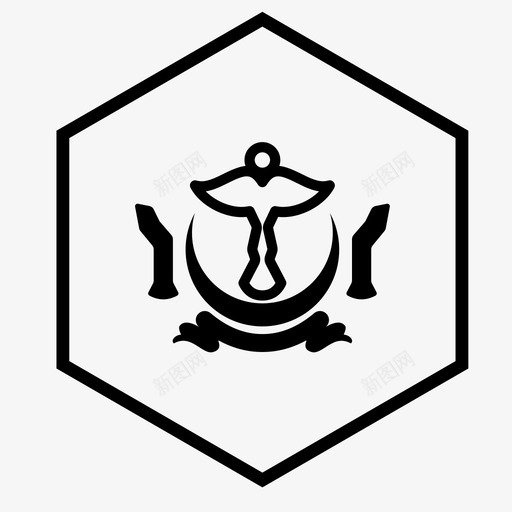文莱达鲁萨兰国国旗brn文莱达鲁萨兰国图标svg_新图网 https://ixintu.com brn 世界 六边形 国国 国家 国旗 文莱 萨兰 轮廓 达鲁