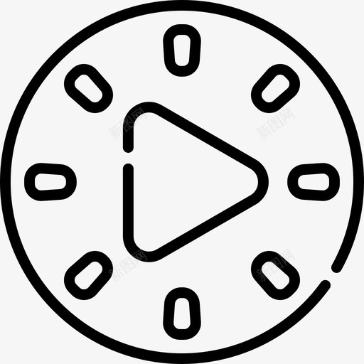 慢动作相机接口35线性图标svg_新图网 https://ixintu.com 慢动作 接口 相机 线性