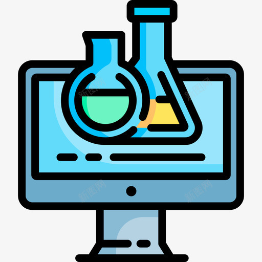 科学在线学习57线性颜色图标svg_新图网 https://ixintu.com 在线学习 科学 线性 颜色