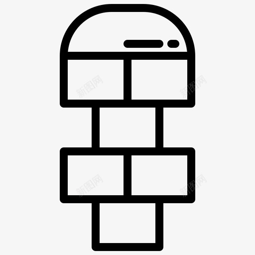 跳房子游戏21直线图标svg_新图网 https://ixintu.com 房子 游戏 直线