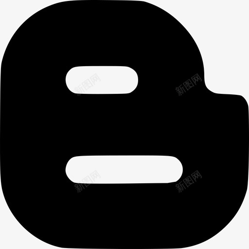 Blogger社交标识2已填充图标svg_新图网 https://ixintu.com Blogger 填充 标识 社交