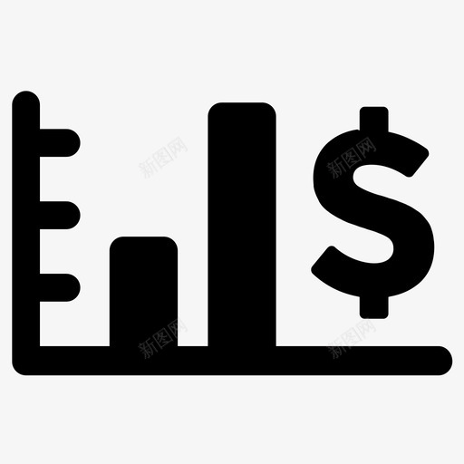 财务收益收入图标svg_新图网 https://ixintu.com 分析 分析图 利润 图表 报表 收入 收益 数据 统计 财务