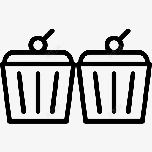 松饼45号咖啡厅直系图标svg_新图网 https://ixintu.com 45号 咖啡厅 松饼 直系