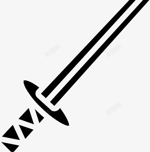 Katana日本62填充图标svg_新图网 https://ixintu.com Katana 填充 日本