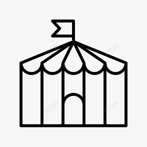 马戏团小丑怪胎表演图标svg_新图网 https://ixintu.com 小丑 帐篷 建筑物 怪胎 房子 表演 马戏团 魔术师