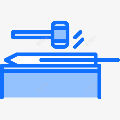 铁匠铁匠2蓝色图标svg_新图网 https://ixintu.com 蓝色 铁匠