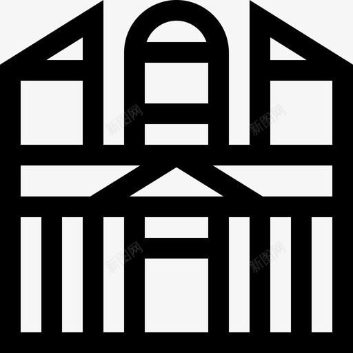 佩特拉地标和纪念碑28线性图标svg_新图网 https://ixintu.com 佩特 地标 特拉 纪念碑 线性