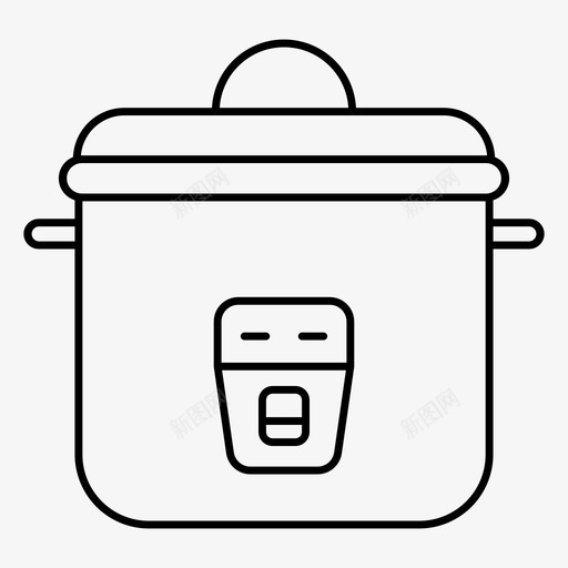 采购产品炊具炊具食物图标svg_新图网 https://ixintu.com 产品 厨房 家用 炊具 电饭煲 设备 采购 食物