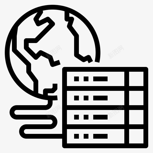 数据中心计算机网络7概述图标svg_新图网 https://ixintu.com 数据中心 概述 计算机网络