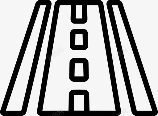 高速公路卫星导航3直线图标svg_新图网 https://ixintu.com 卫星 导航 直线 高速公路