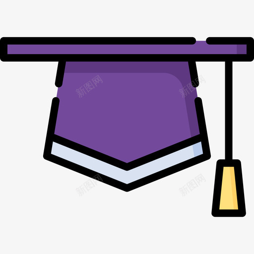Mortarboard工作简历28线条颜色图标svg_新图网 https://ixintu.com Mortarboard 工作 简历 线条 颜色