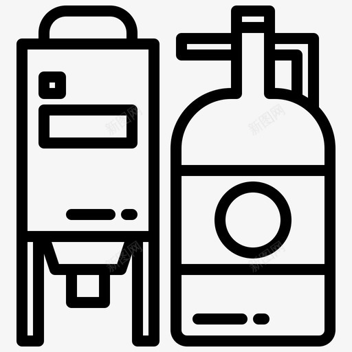 酿酒厂酿造啤酒直列式图标svg_新图网 https://ixintu.com 列式 啤酒 直列 酒厂 酿造 酿酒