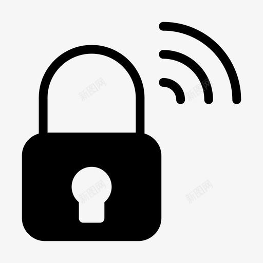 锁定无线专用保护图标svg_新图网 https://ixintu.com 48px 专用 互联网 保护 安全 安全线 无线 标志 标志符 符号 锁定